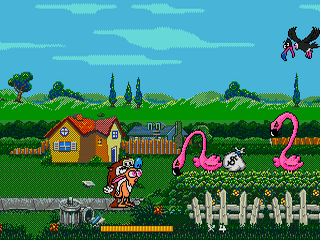 The Ren and Stimpy Show Stimpy's Invention screenshot 3 for Sega Genesis